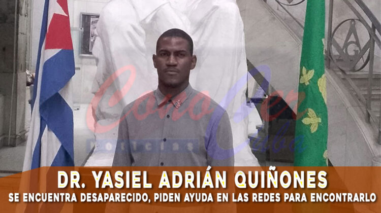 Cubanos ppiden ayuda en redes sociales para encontrar al Dr. Quiñones