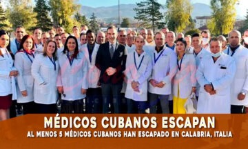 Médicos cubanos escapan en Italia
