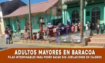 Adultos mayores obligados a interminables filas para sacar dinero