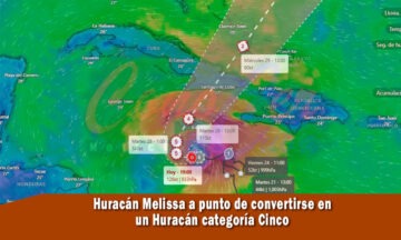 Melissa se aproxima a Cuba como un potente Huracán