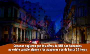 apagones en Cuba con cifras falsas