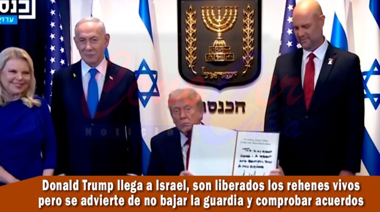 Donald Trump llega a Jerusalén para la liberación de 20 rehenes israelitas