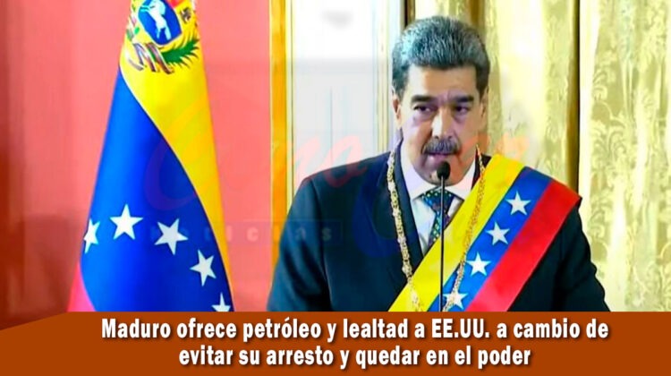 Maduro ofrece petróleo a EE.UU. para no ser arrestado