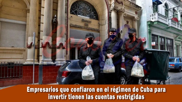 Cuentas en divisas congeladas en Cuba