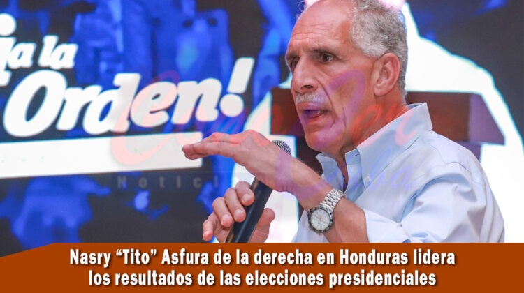 Nasry “Tito” Asfura lidera el conteo de votos en elecciones presidenciales de Honduras
