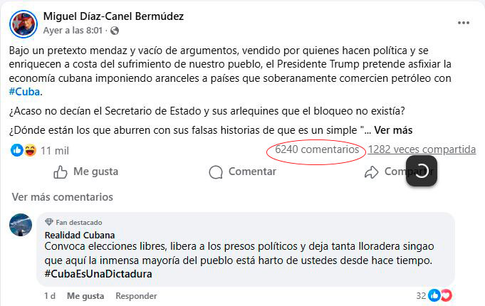 Respuestas en contra de Canel