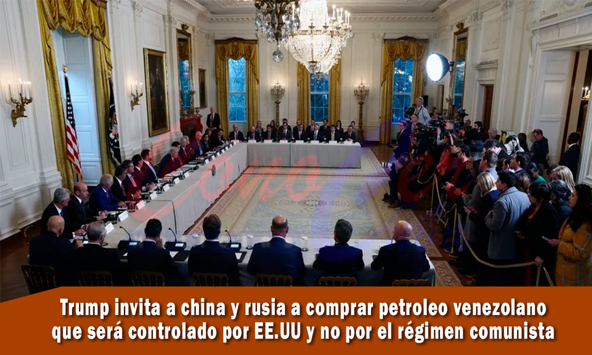 Donald Trump invita a rusia y China a comprar petróleo venezolano