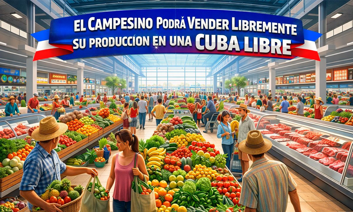 mercados agrícolas en una Cuba libre