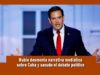 Marco Rubio desmiente a medios estadounidenses