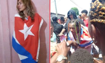 Tekashi 6ix9ine pasea envuelto con la bandera nacional, mientras los cubanos son encarcelados por eso