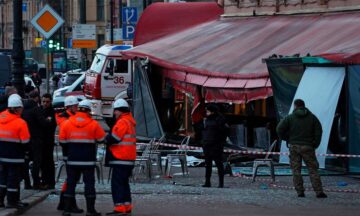 Rusia culpa a Ucrania de la explosión en un café de San Petersburgo