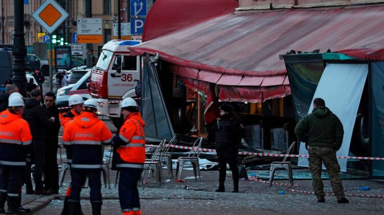 Rusia culpa a Ucrania de la explosión en un café de San Petersburgo
