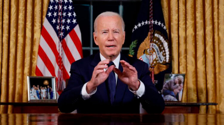 Biden pide apoyo al congreso para ayuda a Israel y Ucrania