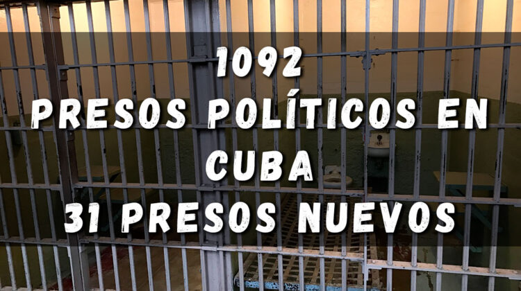 31 presos políticos nuevos en Cuba en el mes de marzo