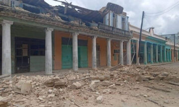 Derrumbe en el casco histórico de Matanzas