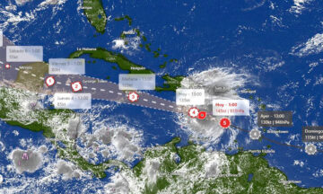 Huracán Beryl continua su paso por el Caribe