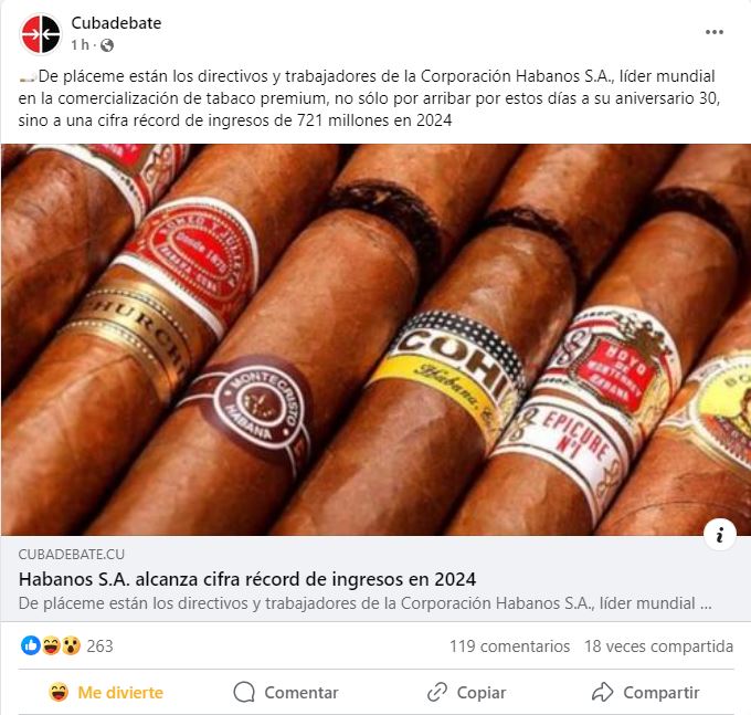 régimen anuncia ganancias por casi un billón de dólares en tabacos