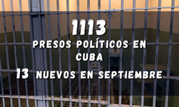 Prisoners Defenders registra 13 nuevos presos políticos en Cuba en septiembre