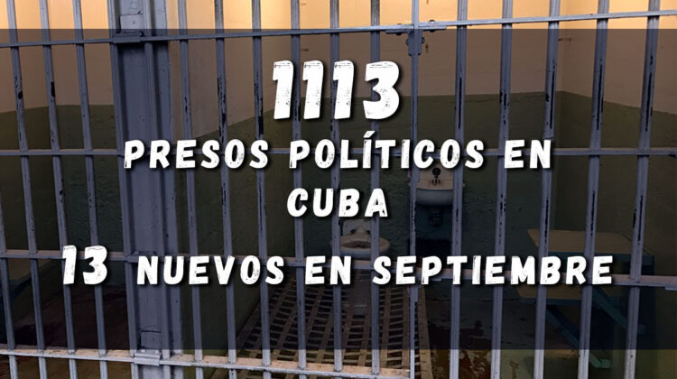 Prisoners Defenders registra 13 nuevos presos políticos en Cuba en septiembre