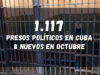 Prisoners Defenders contabilizó 1.117 presos políticos en Cuba en octubre