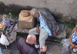 Anciano muere de hambre en plena calle en Cuba