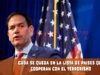 Cuba en lista de países que no Cooperan plenamente