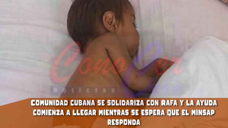 activista cubana da a conocer la ayuda que se ha recibido para el niño Rafa