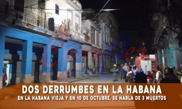 Dos derrumbes en La Habana este viernes