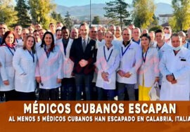 Médicos cubanos escapan en Italia