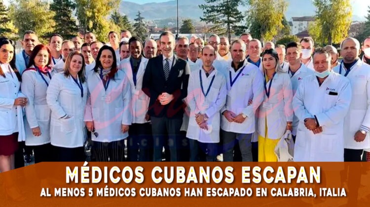 Médicos cubanos escapan en Italia