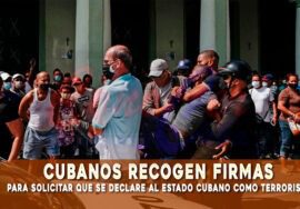 Régimen de Cuba debe ser considerado como un estado terrorista