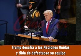 Trump desafía a las Naciones Unidas