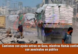 Gaza recibe ayuda humanitaria mientras Hamás ejecuta civiles