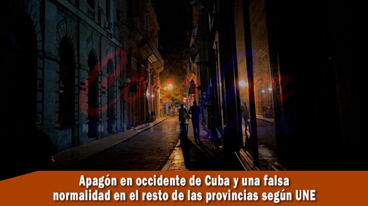 Apagón en el occidente de Cuba