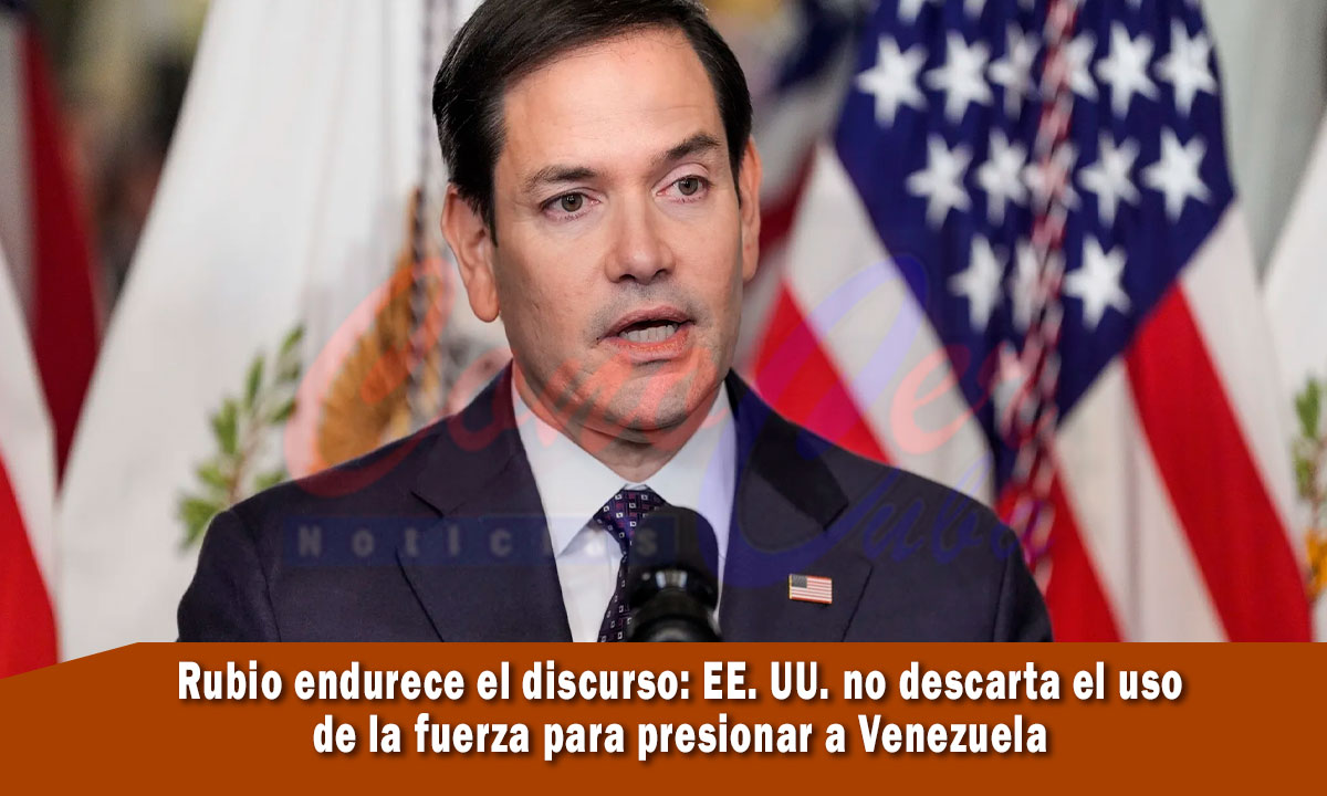 Marco rubio advierte a Delcy Rodríguez