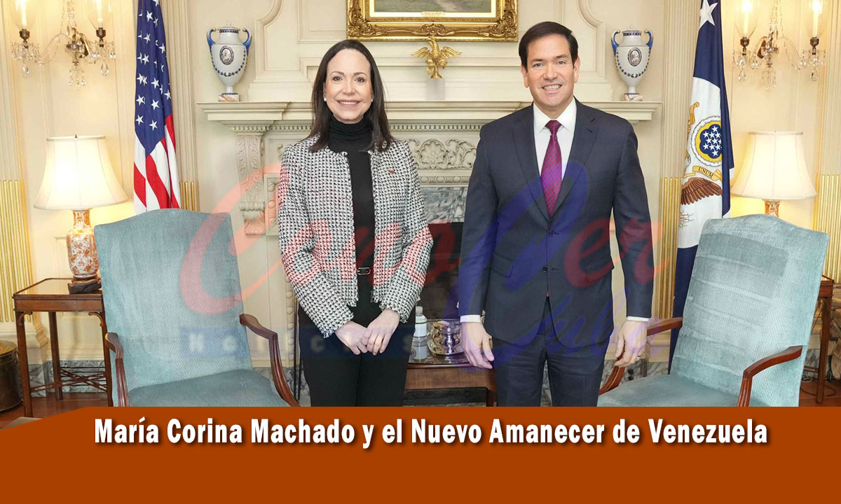 María Corina Machado expone y agradece la prioridad que Trump ha dado a Venezuela