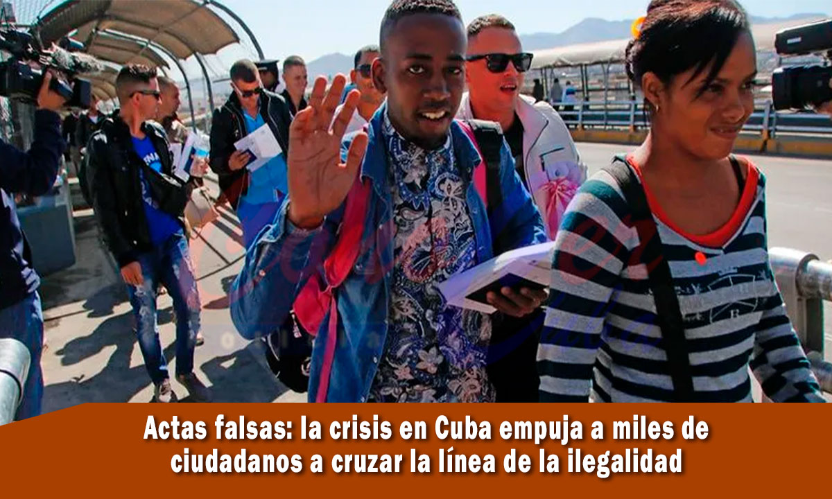 Actas falsas para cubanos en México, desarticulan banda