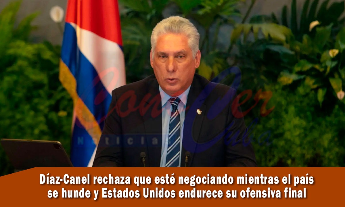 Díaz-Canel nuega estar en conversaciones con Estados Unidos