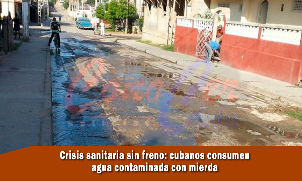 Crisis sanitaria en Cuba, aguas contaminadas con heces fecales
