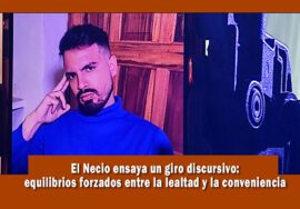 Necio cambia el tono de su discurso