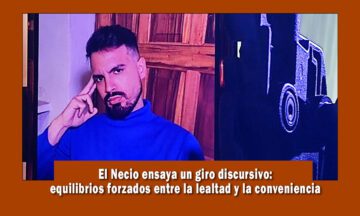 Necio cambia el tono de su discurso