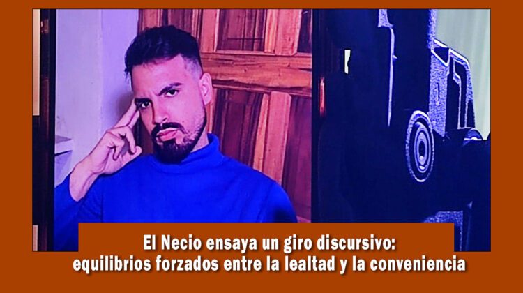 Necio cambia el tono de su discurso