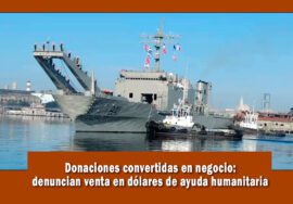 Donaciones de México a Cuba son vendidas por dólares