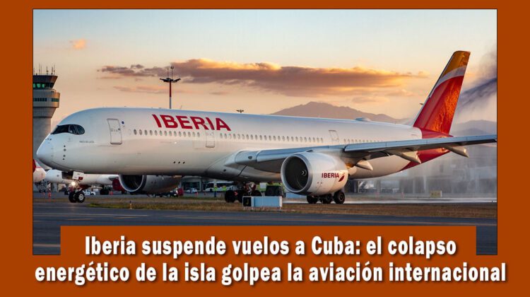 Iberia suspende vuelos a Cuba