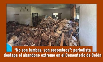 Periodista denuncia precario estado del cementerio de Colón
