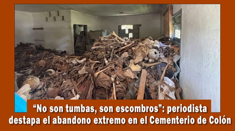 Periodista denuncia precario estado del cementerio de Colón