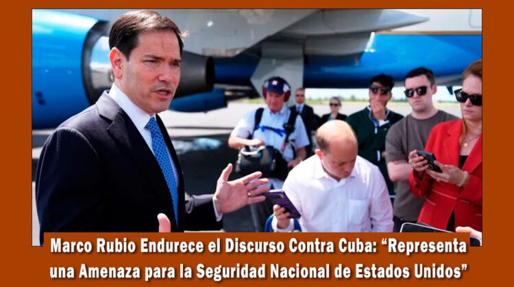 Marco rubio arremete contra el régimen cubano