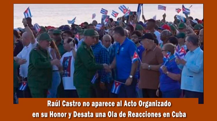 Raúl Castro no aparece en acto en su honor