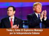 Mensaje de Donald Trump al pueblo de Cuba por el día de la independencia