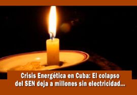 Crisis energetica en Cuba, deja a millones sin luz